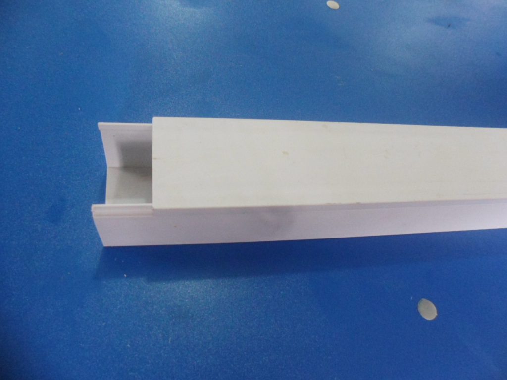 50mm PVC wall trunking. Standard quality and durable for electrical routing of cables.