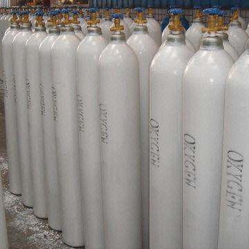 Oxygen gas with 99.6% purity for multiple applications.